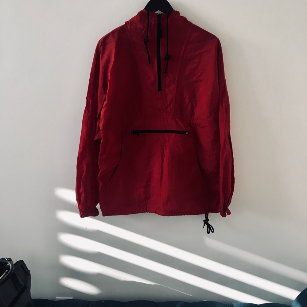 Port Authority Vintage Red Windbreaker Jacket